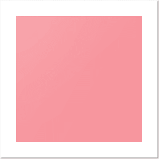 Flamingo Pink: Plain rose, warm blush, just color Posters and Art